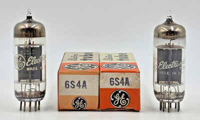 #ad 6S4A 2 Matching GE Tubes New New Old Stock Test NEW 1 Year Warranty $16.45