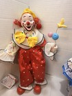 Vintage 1989 Heritage Mint Porcelain Clown Dolls Set of 3 with Original Tags — photo 10
