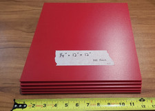  5 EXPANDED PVC SHEET 0.25" X 12.00" X 12.00" LOT OF 5