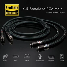 RCA to XLR audio cable High purity OCC RCA to balanced signal cable RCA to XLR