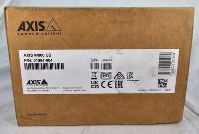 Axis Communication W800 System Controller Body Camera Video Offloading 01964-004