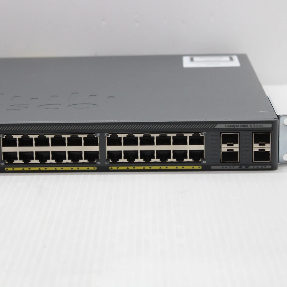 Cisco Catalyst WS C2960X 48LPS L V01 Ethernet Switch 48 Port 1Gbps PoE 4x SFP - Image 3 of 4
