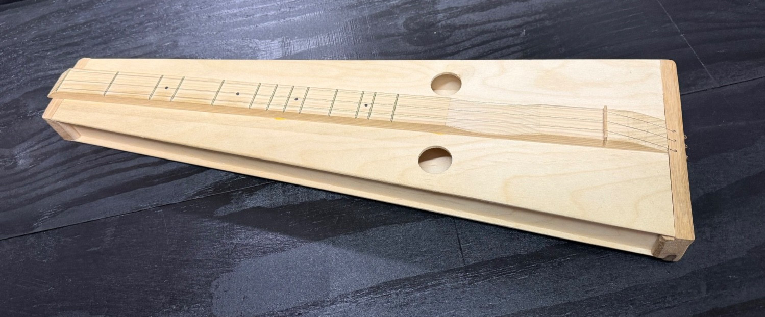 3-String Appalachian Mountain Lap Dulcimer | Natural Wood