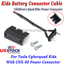 Kid Battery Connector Cable For Tesla Cyberquad Kid CNX-50 Power Connector 2-Pin