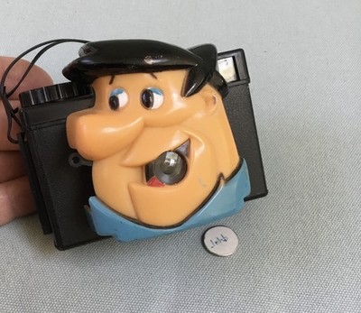 Fred Flintstone 126 Film Camera 1976 Hanna-Barbera Vintage with Original Strap