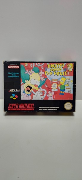 Krusty's Fun House super nintendo snes pal fah