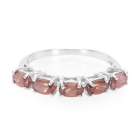 Cavill Granat Ring 925 Sterlingsilber Damen Echtschmuck Rosa 1,41Ct Oval