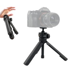 Mini Camera Tripod OneTouch Quick Open Fold 1/4" Screw Mount Phone Stand