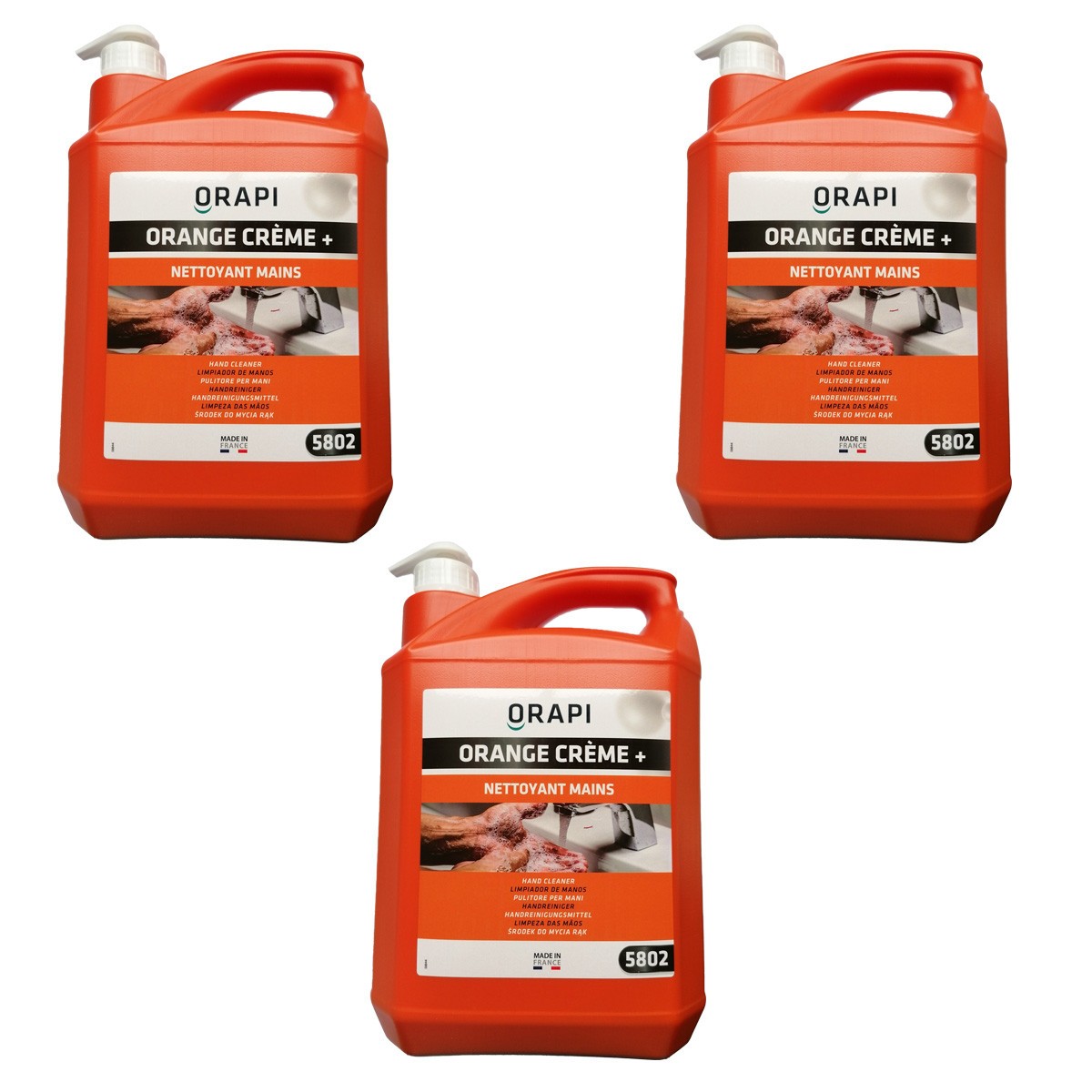 Crème nettoyante microbilles en bidon de 15L pour le lavage intensif des mains