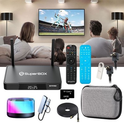 Latest SuperBox S7 Pro from 2025 comes with multiple accessories