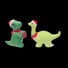 Cracker Barrel Dinosaur T-Rex Salt And Pepper Shakers Holiday 2025