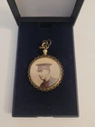 Antique WW1 Military Sweetheart Locket Pendant Photographed Soldier