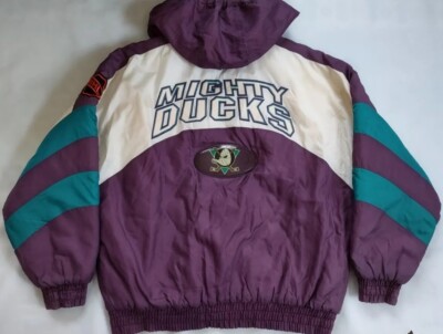VINTAGE PRO PLAYER ANAHEIM MIGHTY DUCKS FULL ZIPP WITH HOOD WINTER