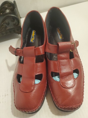 Women's COMFORT PLUS Comfort Plus Style BLUE Leather Sandal Shoe 4180 Size 6.5M - Picture 20 of 20
