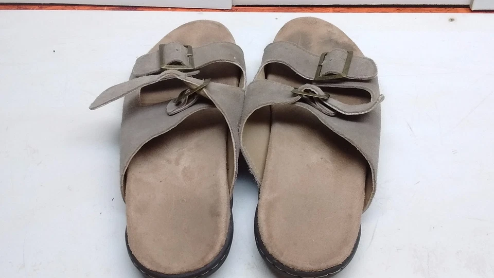 Sandalia mujer Jambu J41 JBU 9M cuero gris correa deslizable mula Foto 3 de 4