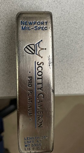 Titleist Scotty Cameron Pro Platinum Newport Mil-Spec 35" Standard Lie + Cover - Picture 3 of 11