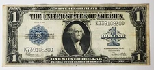 1923 USA $1 Large Size Silver Certificate; XF, (No rips, no tears, no pinholes)