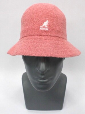KANGOL Pepto Pink Bucket Hat Big Logo 100% Authentic 0397BC