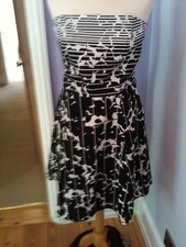 New look pretty floral tea wedding guest races sun dress size 14 cocktail dress