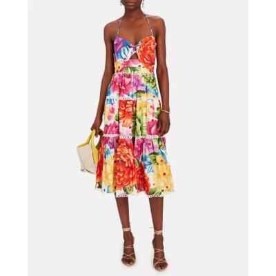 slim fit dress slacks Sand Leopard Flowers Cut Out Midi Dress – FARM Rio