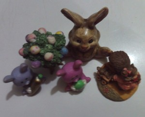 plastic bunny figurines