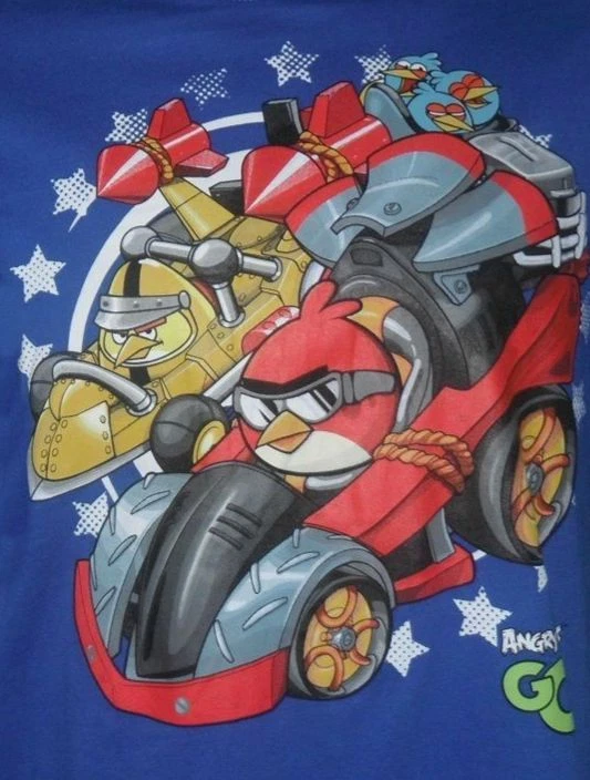 Angry Bird Camiseta Manga Larga 4 5 8 10 12 14 16 18 Niño con Gorro Nueva XS M L XL Foto 2 de 2