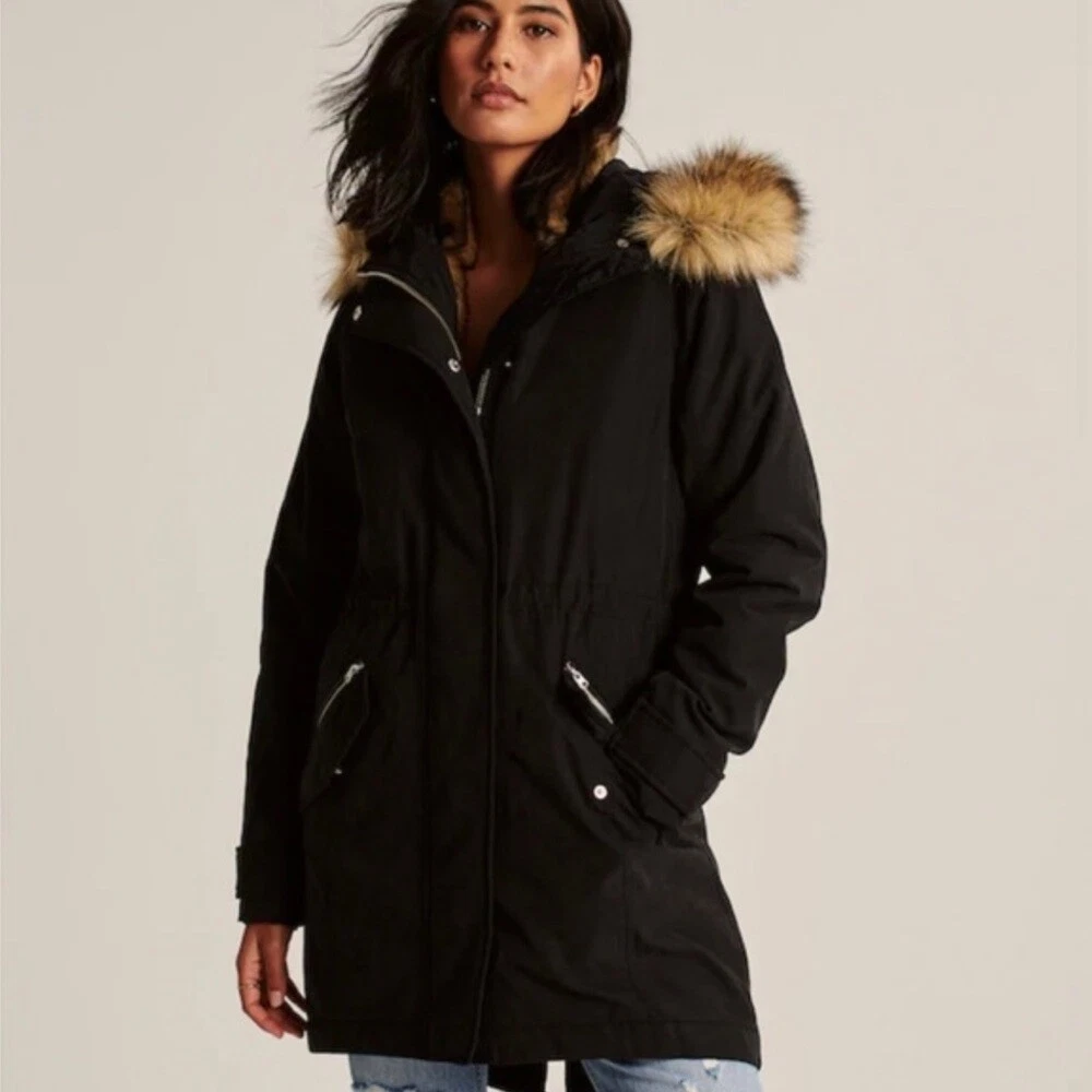 Abercrombie and clearance fitch parka womens
