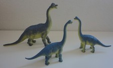  3 Brachiosaurus Plastic Dinosaur Family for Diorama