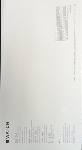 Apple Watch Ocean Band(49mm) One Size Apple Watch Ultra 2 Black Titanium Finish - Picture 2 of 5