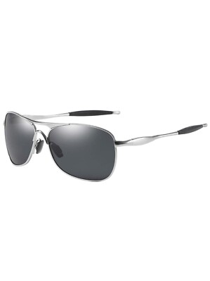 Aviator Polarized Sunglasses Square Metal Frame UV400 