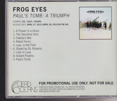 frog eyes Paul's tomb: a triumph  cd promo
