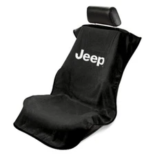Seat Armour Front Car Seat Cover For Jeep - Black Terry Cloth