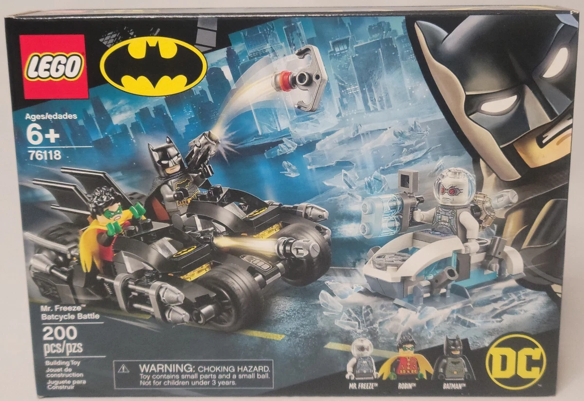 LEGO 76118 Mr. Freeze Batcycle Battle Batman Robin DC Comics Super