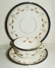 Radfordian Samuel Radford SR Victoria Cup Saucer & Plate 3 Pc Set English China 