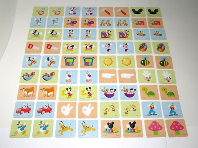 1980年代★ミルトン ブラッドリー/ディズニー/ミッキー/カードゲーム MEMORY GAME Disney Mickey Mouse Clubhouse Matching Game Milton