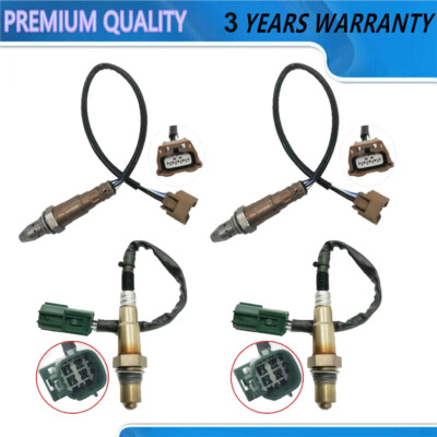 4Pcs Upstream+Down Oxygen Sensor For Nissan 2014-15 Armada 2013-15 Titan 5.6L V8