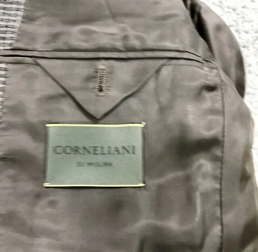 Classy Corneliani Blazer 男式 52 运动外套夹克粗花呢 — 第 4/4 张图片