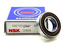 NSK JAPAN 6901 DD BALL BEARING, RUBBER SEALED 61901 2RS 6901-2RS 12x24x6 mm