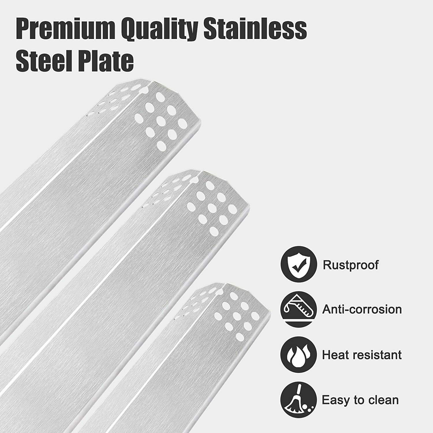 4 Pack Stainless Steel Heat Plate for Nexgrill 7200830H 7200783E, Grillmaster eBay