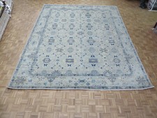 11'10 x 14'9 Hand Knotted Beige Ivory Peshawar Oushak Oriental Rug G10118