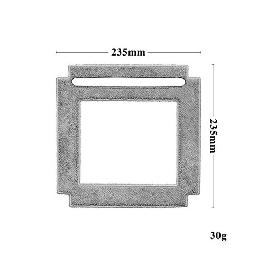 Für Hutt W66 Fensterreiniger Wischtuch waschbar Wischer Reinigungspad Ersatzteile - Bild 1 von 5