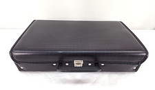 Vintage Service MFG 24 Cassette Tape Carrying Storage Case USA Black and Red