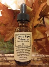 CHERRY PIPE TOBACO Beard Oil 1oz – Natural Organic blend, Handcrafted Grooming