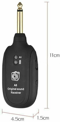 UHF Drahtlose Gitarren Sender Empfänger Funksystem E-Gitarreneffektor 20Hz- I5K4 - Bild 4 von 13