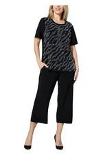 Antthony Embellished Cropped Pant Black