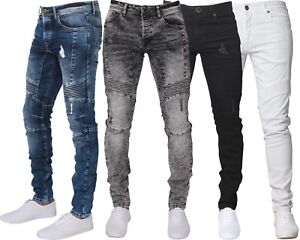 mens biker jeans ripped