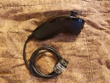 Black Nunchuck Nintendo Wii / U OEM GENUINE OFFICIAL RVL-004 Controller Remote