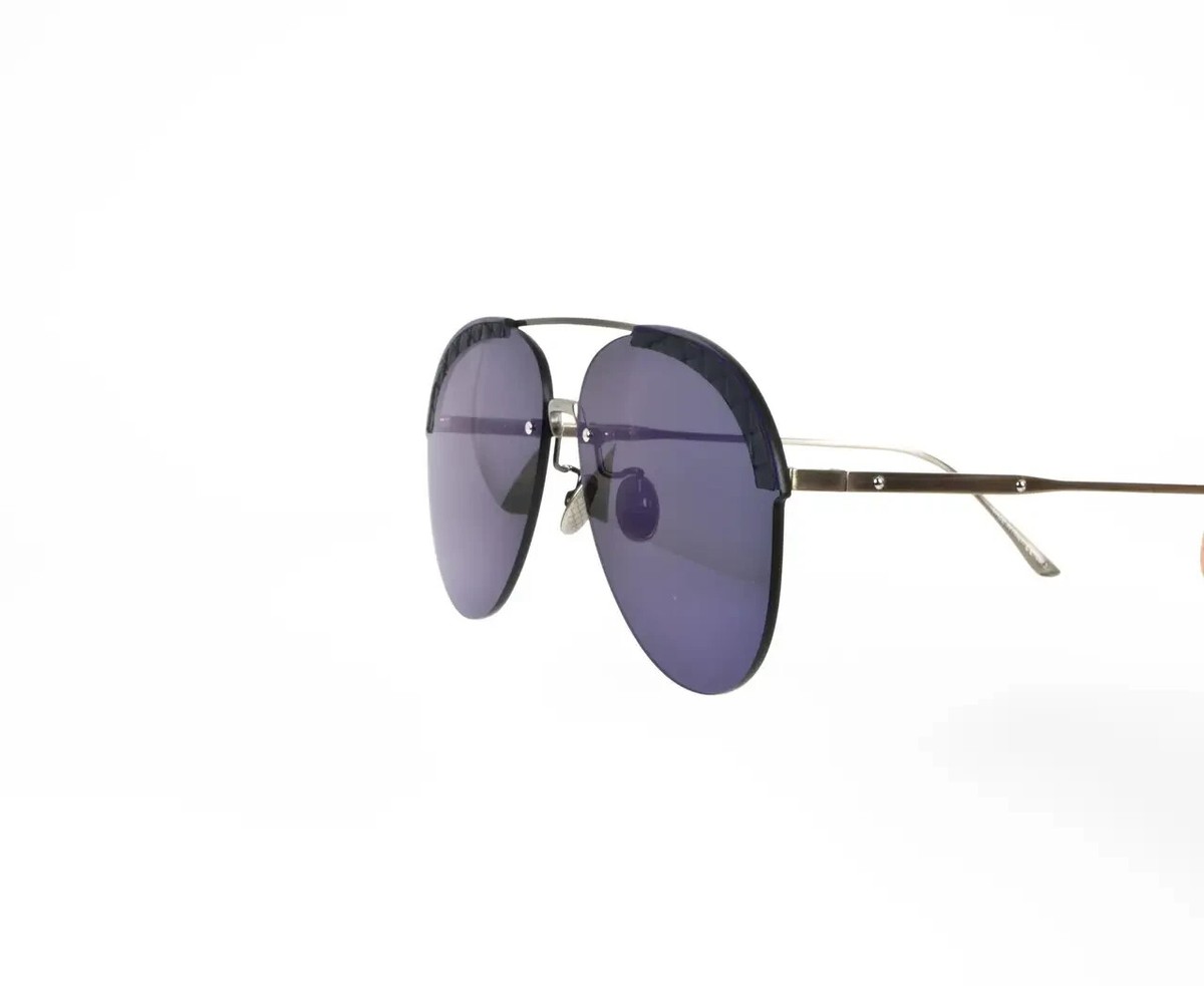 New Authentic Bottega Veneta BV0242S 003 Sunglasses – Blue Pilot Aviator Bottega Veneta BV1273S 007 Sunglasses - US main image 3