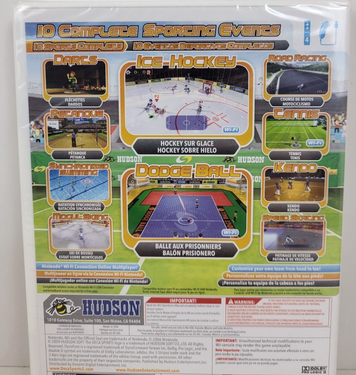 Wii Deca Sports 2 Sports Factory Sealed ~ 10 Different Sports