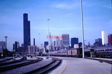 Original 1978 Amtrak 16th St Coach Yards Chicago Slide #1279